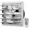 Iliving Silver 1736 CFM 18 in. Gable Mount Smart Remote Shutter Exhaust Fan with Thermostat, Humidistat ILG8SF18VC